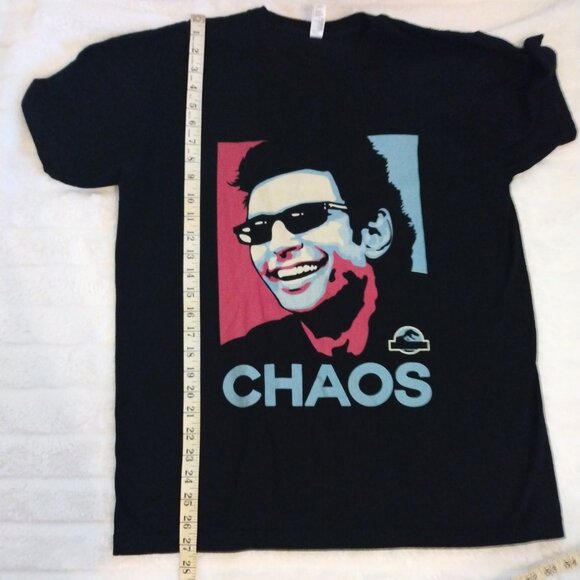 Jurassic Park Dr. Malcolm Ian "Chaos" large black t-shirt - Picture 7 of 8